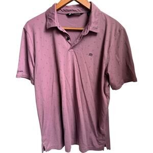 Travis Mathew golf polo purple size med